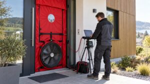 Blower door test