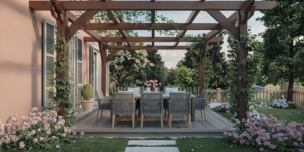 Pergola a tesařské kování