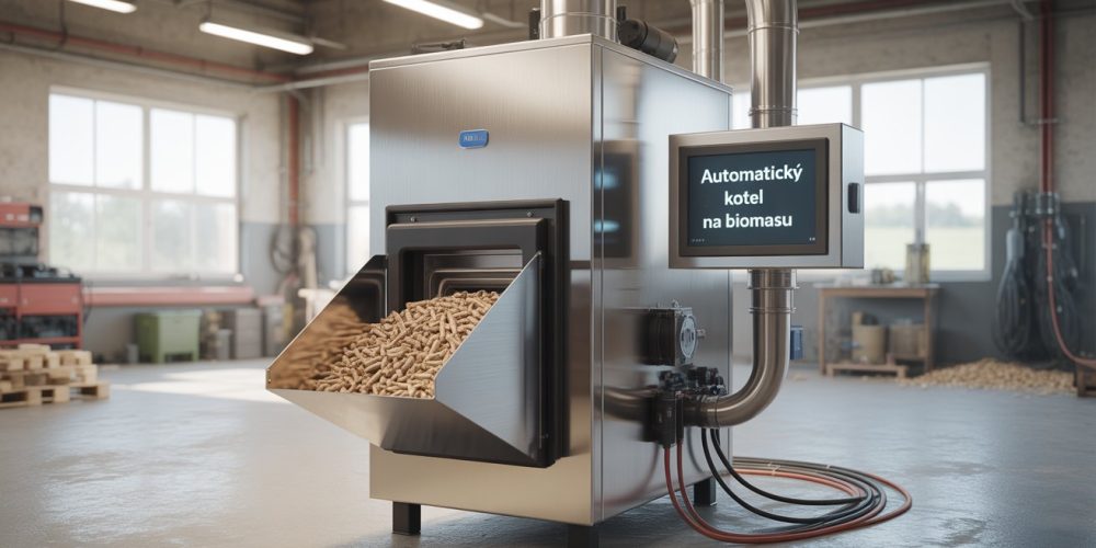 Automatický kotel na biomasu